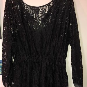Black lace dress